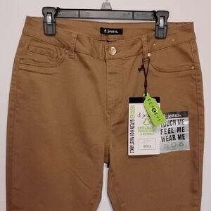 EE-008 d. jeans High Rise Women Jeans in Tan